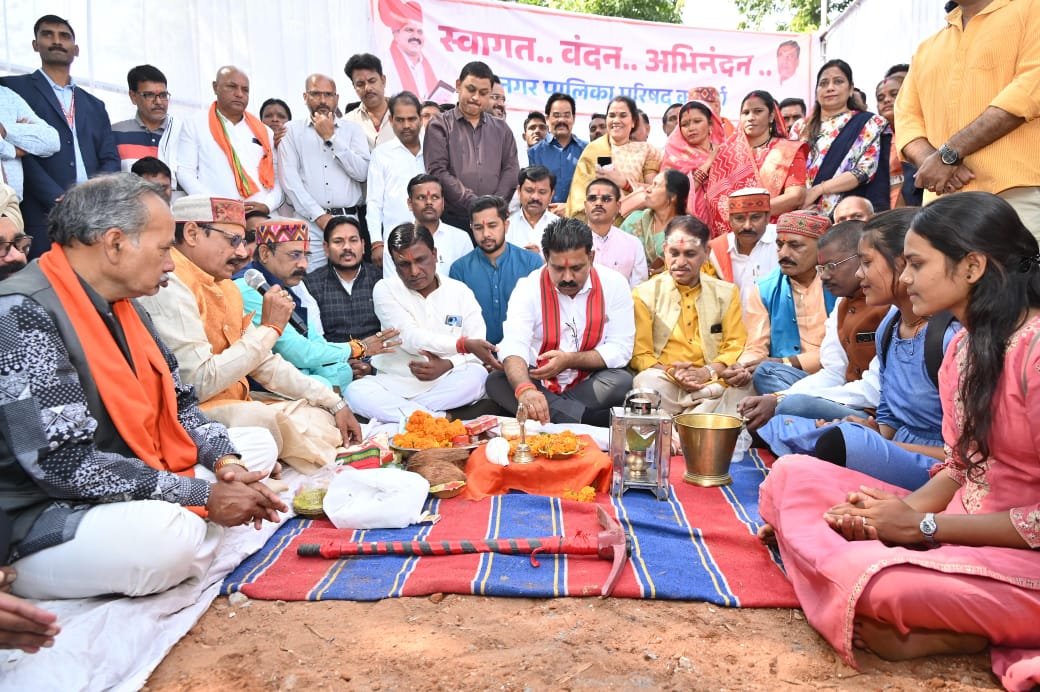 उप मुख्यमंत्री विजय शर्मा ने 4.41 करोड़ की नालंदा परिसर लाइब्रेरी का किया भूमिपूजन