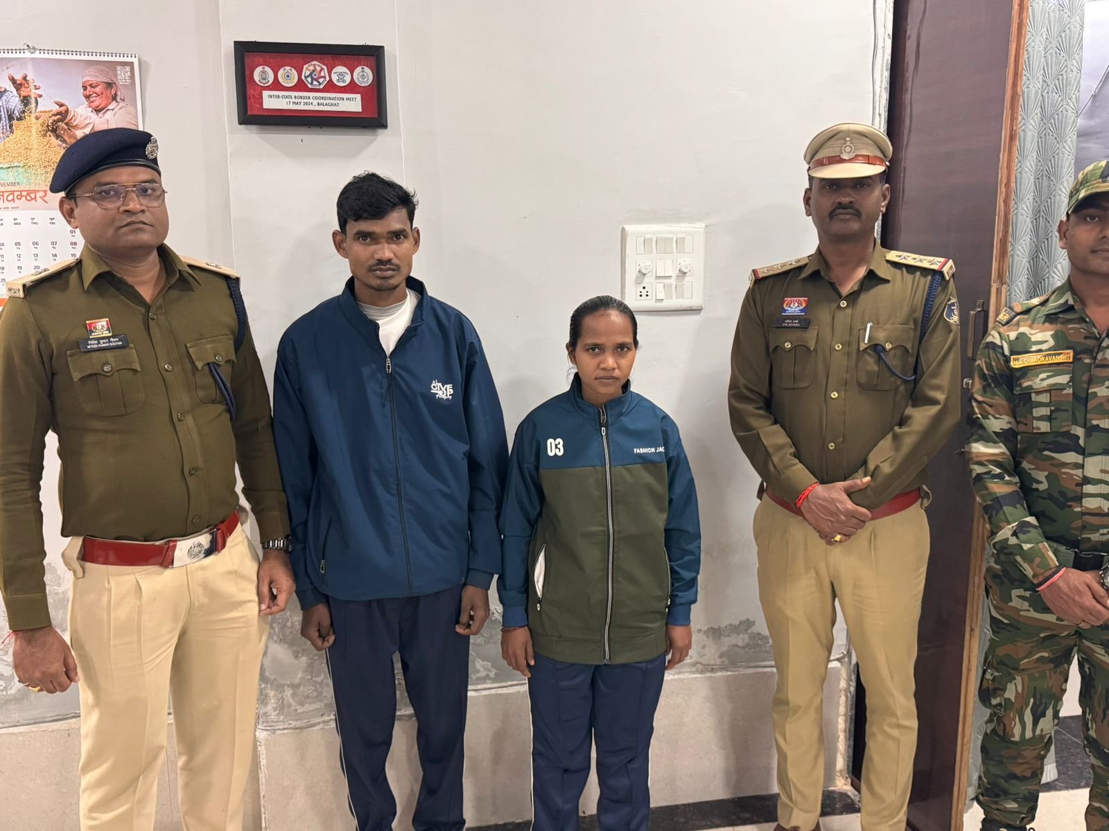 20 लाख रुपये की इनामी नक्सली दम्पति ने किया आत्मसर्पण