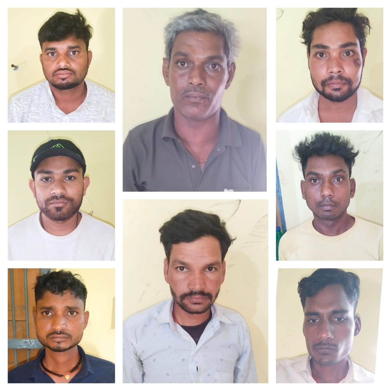 पंडरिया में-पत्ती जुआ खेलते रंगे हाथ पकड़े गए 8 आरोपी